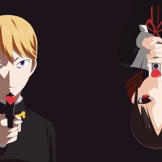 Kaguya Shinomiya minimalistic wallpaper