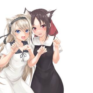 Kaguya Shinomiya minimalistic wallpaper