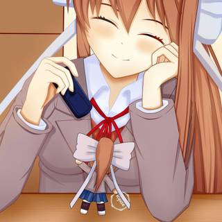 Monika Chibi wallpaper