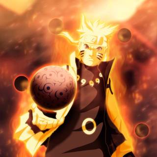 Naruto and Ninetales wallpaper