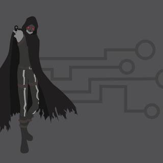 Grey anime wallpaper