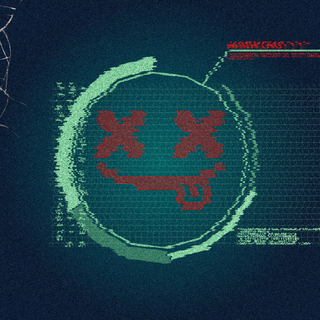 Glitch words wallpaper