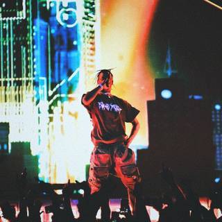 Travis Scott concert wallpaper