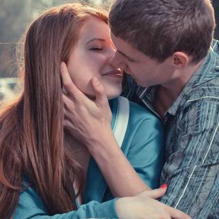 Baby kissing HD Android wallpaper