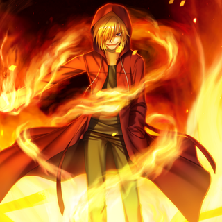 Anime Fire Power wallpaper