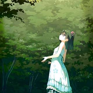 Anime 1920x1080 green wallpaper