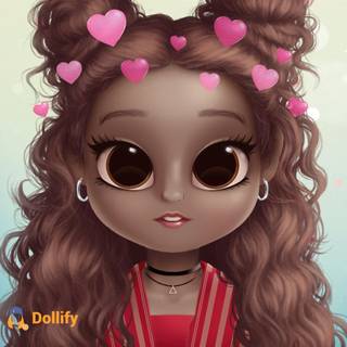 Dripping cartoon girl wallpaper