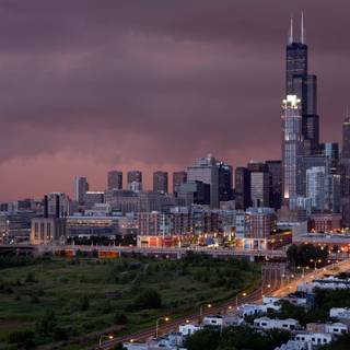 Downtown Chicago desktop wallpaper