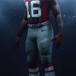 Football player iPhone X wallpaper
