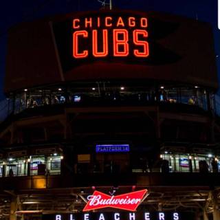 Wrigley Field Sign phone wallpaper