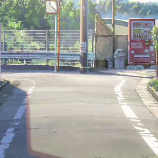 Anime street phone wallpaper