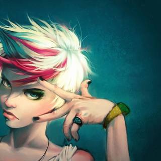 Punk women wallpaper