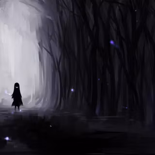 Sad anime boy couple dark wallpaper