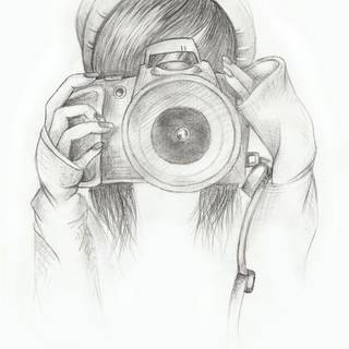 Sad girl drawing tumblr wallpaper