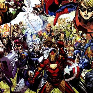 Vintage Marvel Comics wallpaper