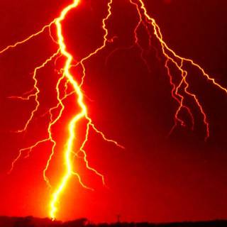 Red and black lightning wallpaper