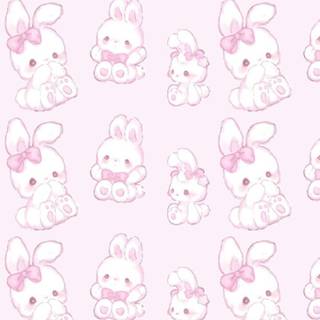 Cute kawaii bunny wallpaper