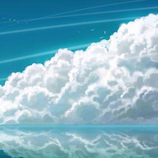 Anime cloud HD wallpaper