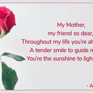 Mother's Day poem wallpaper