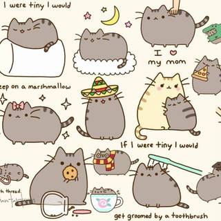 Pusheen Mother's Day wallpaper