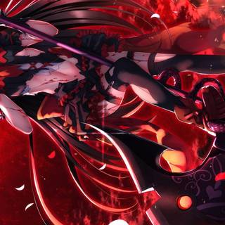 1920x1080 red anime wallpaper