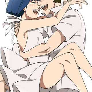 Ichigo and Goro Darling In The Franxx wallpaper