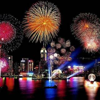 Firework anime movie wallpaper