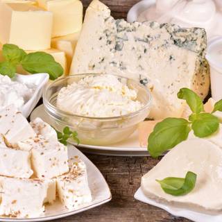 Cream and cheese wallpaper