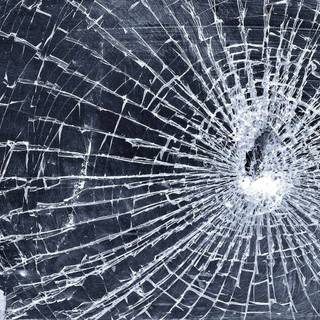 Cracked screen realistic wallpaper