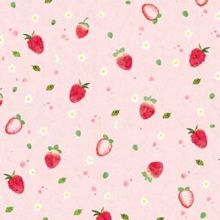 Kawaii strawberry wallpaper