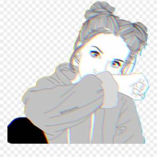 Aesthetic girl drawings wallpaper