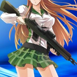 High School of The Dead anime mobile 4k wallpaper