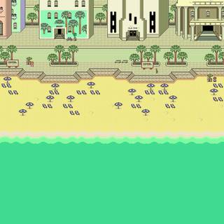 Earthbound minimalist art wallpaper