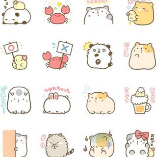 Cute anime animals wallpaper