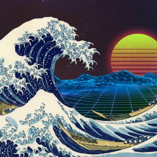 The Great Waves of Kanagawa wallpaper