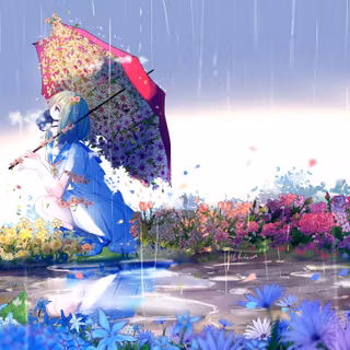 Anime flower wallpaper