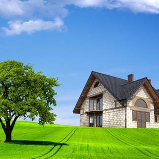 Mobile on nature wallpaper