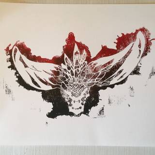 Minimalist Nergigante wallpaper