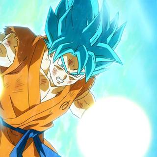 Goku Super Saiyan Blue and God wallpaper