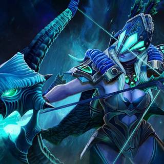 Dota 2 Green Archer wallpaper