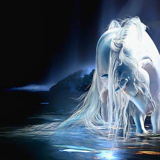 Ice unicorn wallpaper