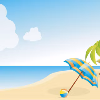 Summertime cartoon desktop HD wallpaper