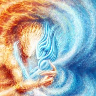 Ice and fire wallpaper
