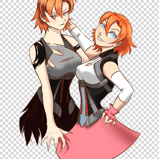 Anime with long black hair wallpaper