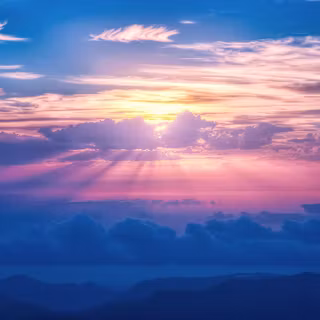 Beautiful cloudy sky anime wallpaper