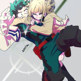 Toga and Deku wallpaper