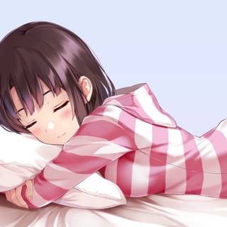 Anime sleep love wallpaper