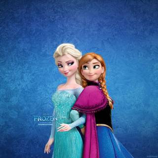 Frozen Elsa and Anna wallpaper