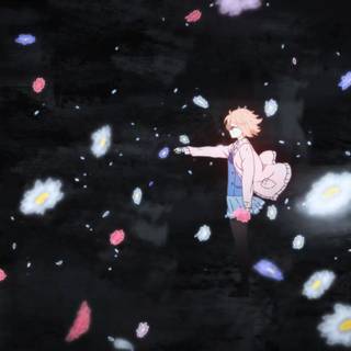 Kyokai No Kanata 4k wallpaper