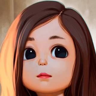 Sad girl cartoon wallpaper